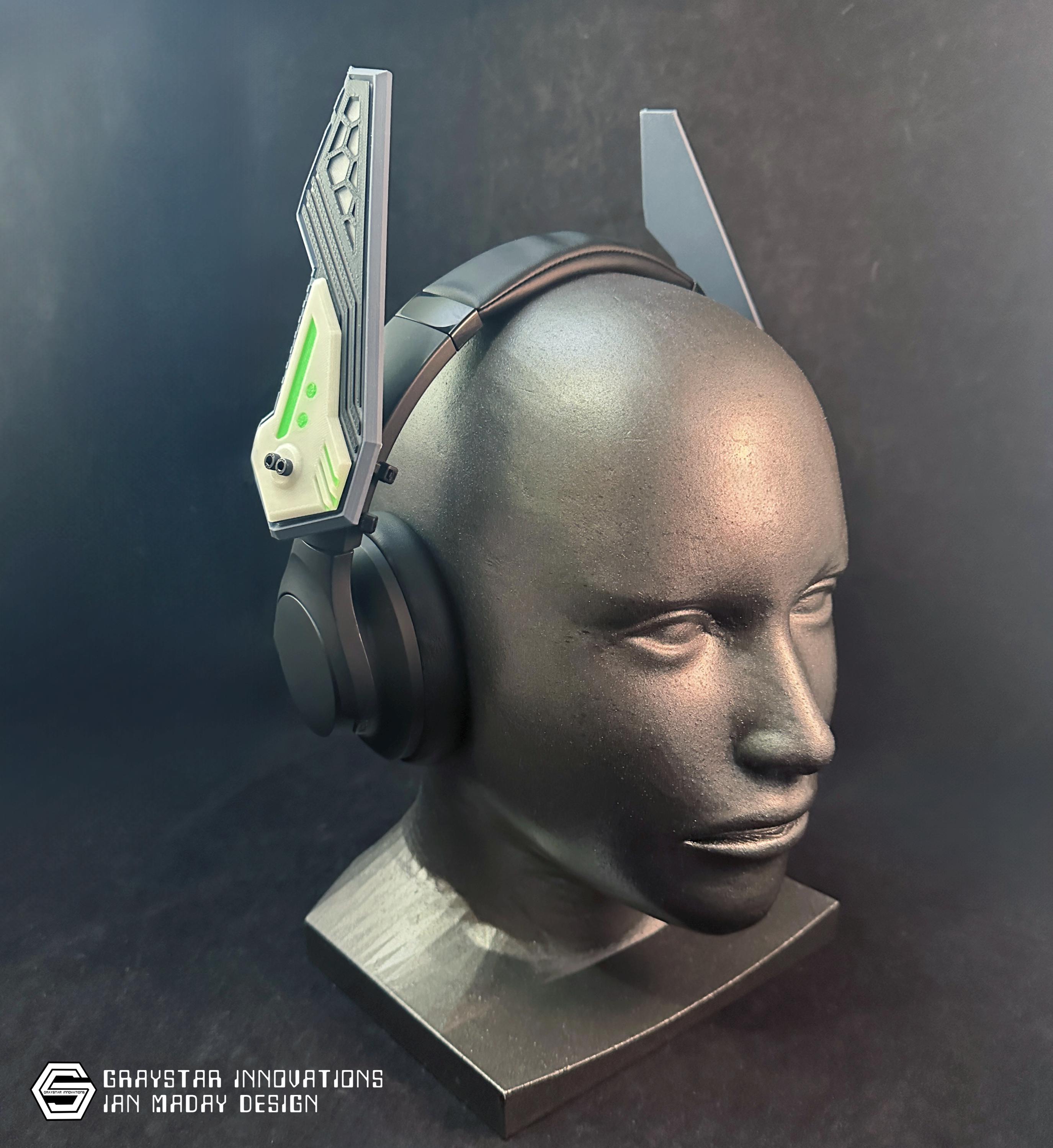 Cyberpunk Mecha Headphone Ear Accessories Etsy