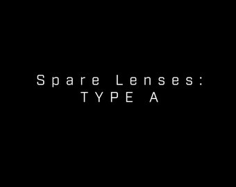Spare "TYPE A" round lenses - 50mm tinted lens pair