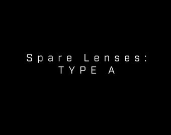 Spare &quot;TYPE A&quot; round lenses - 50mm tinted lens pair