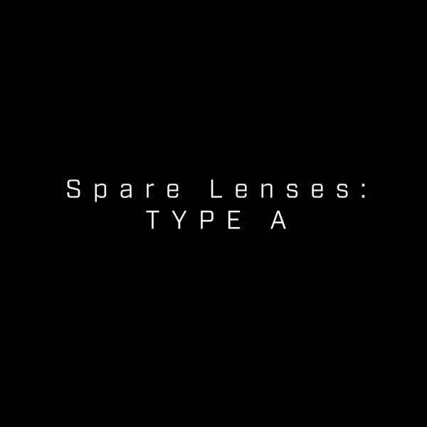 Spare "TYPE A" round lenses - 50mm tinted lens pair