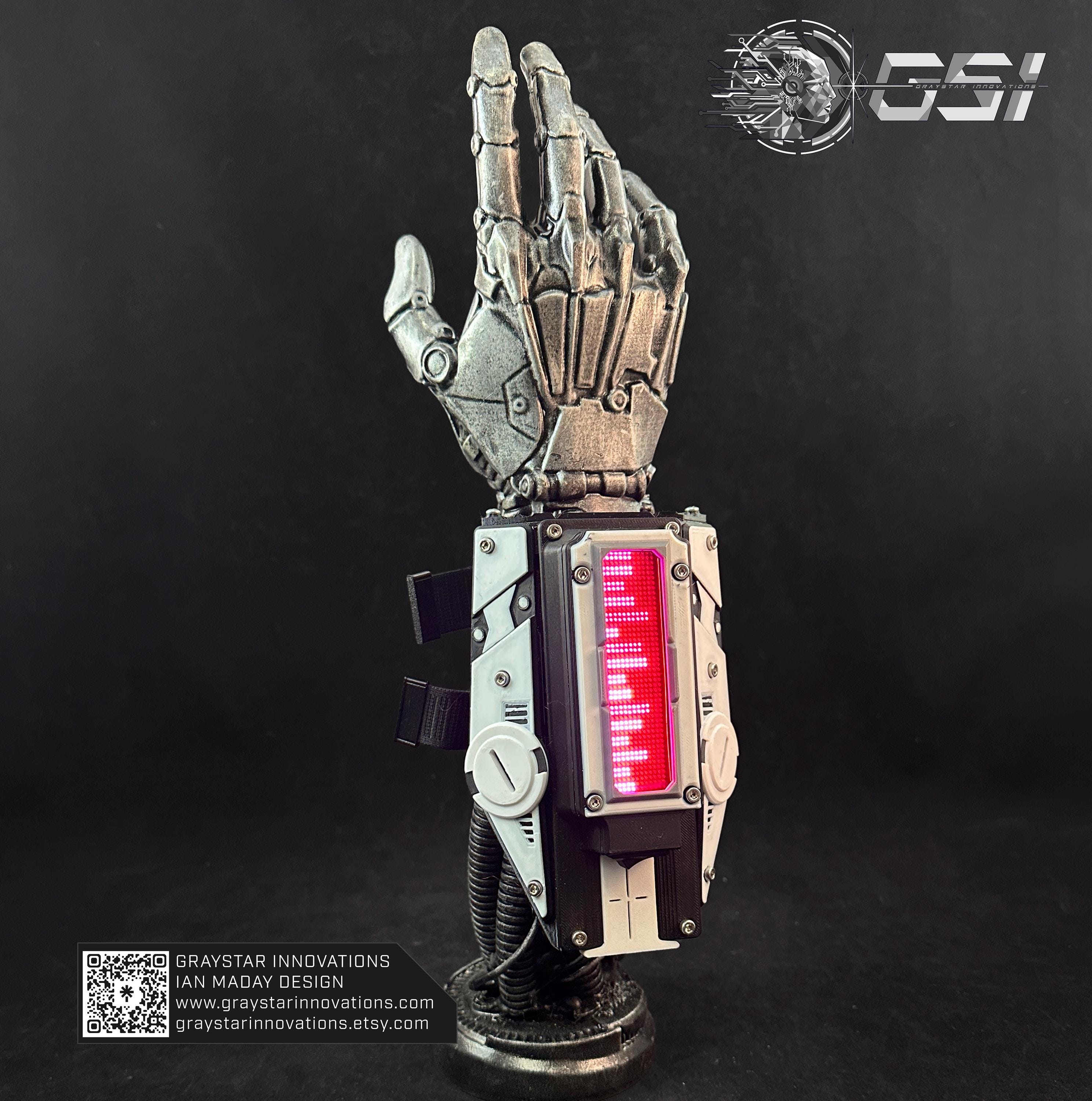 REVERB // V3 App Controlled - Programmable LED Cyberpunk Gauntlets ...