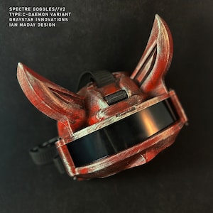 SPECTRE//V2-TYPE:C - DAEMON Variant Cyber Punk Goggles / Sunglasses with Devil Horns