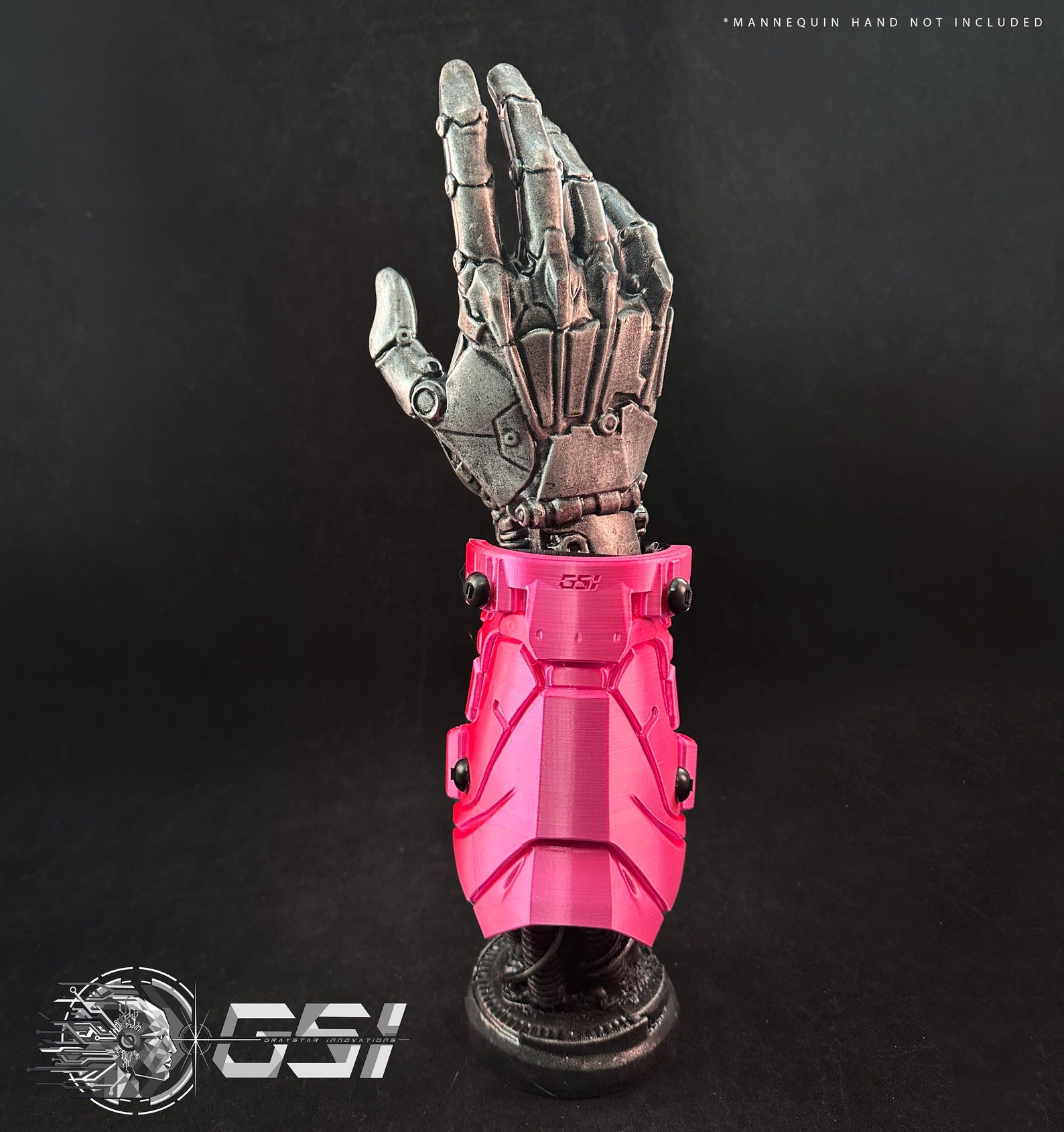 Cyberpunk Armor Bracer Gauntlet - Metallic Pink - Etsy