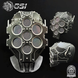 PSYCHONAUT // V3 : Type - A/H Standard Edition "Grey and Black" Cyber Punk Helmet