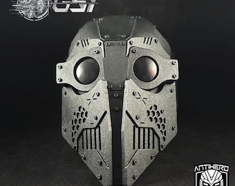 ANTIHERO // V5 : Type - A Standard Edition &quot;Black on Black&quot; 3d Printed Cyber Armor Mask