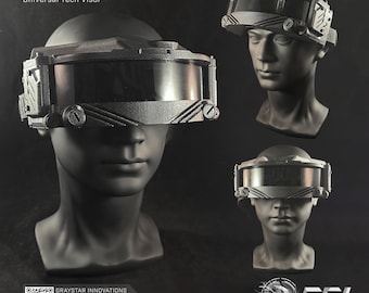 VIS-R // V1 - TYPE - C/H Universal Tech Goggles - "Noir" Black on black