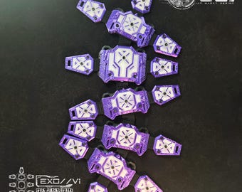 EXO // V1 Universal Cybernetic Spine Armor - Standard Type - Metallic Purple