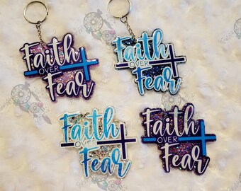 Fe sobre el miedo Llavero