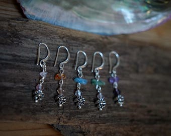 Handmade Bikini Charms with Healing Stones and Flower Charm / Bikini Accessories / Bikini Charm / Bikini Decor / Healing Stone Charm