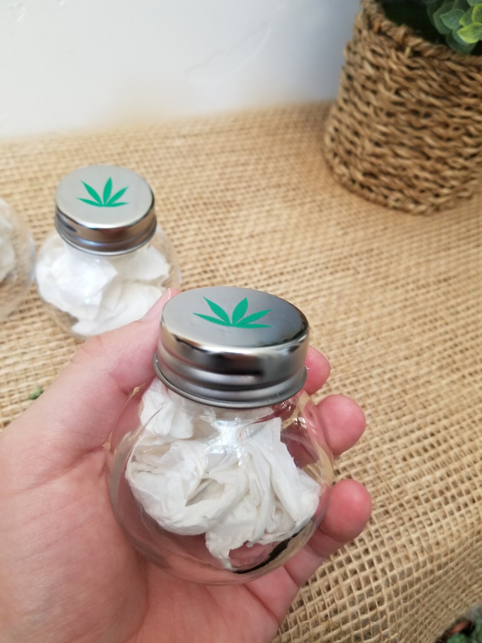 Cannabis Stash Jar Weed Jar Marijuana Leaf Jar 420 jar Etsy