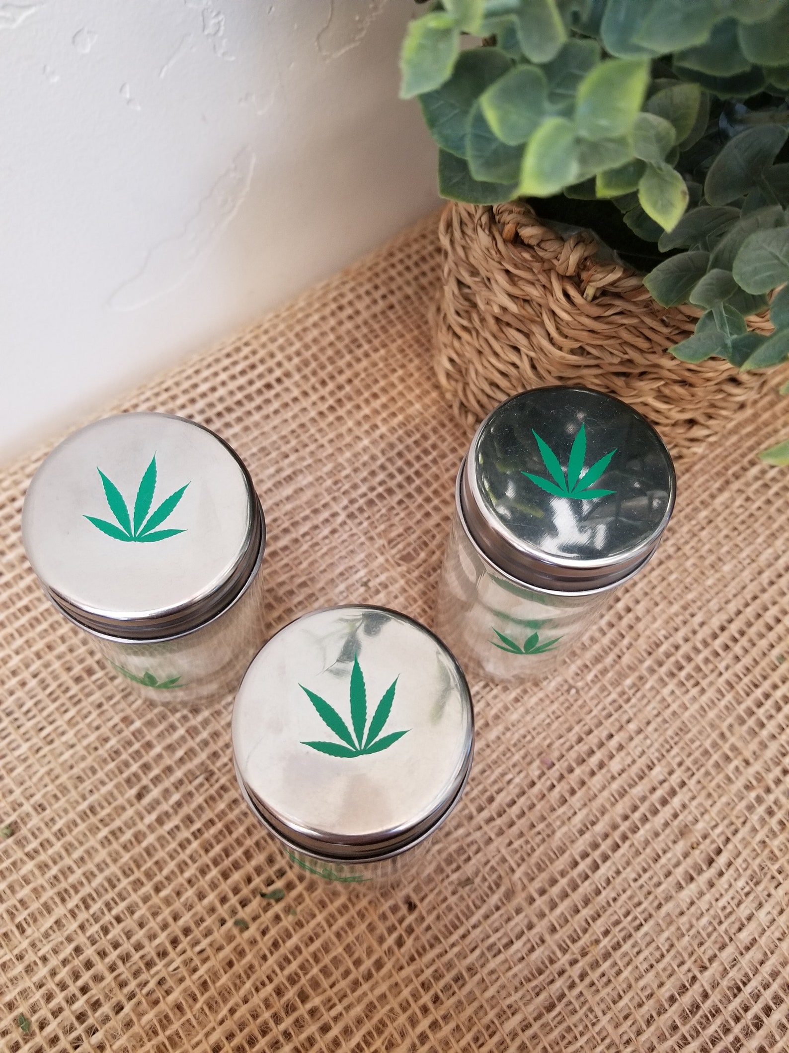 Cannabis Stash Jar Weed Jar Marijuana Leaf Jar 420 Jar Etsy