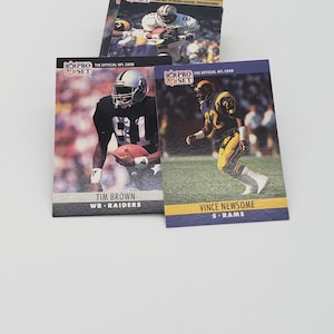 1990 NFL PRO SET Football cards