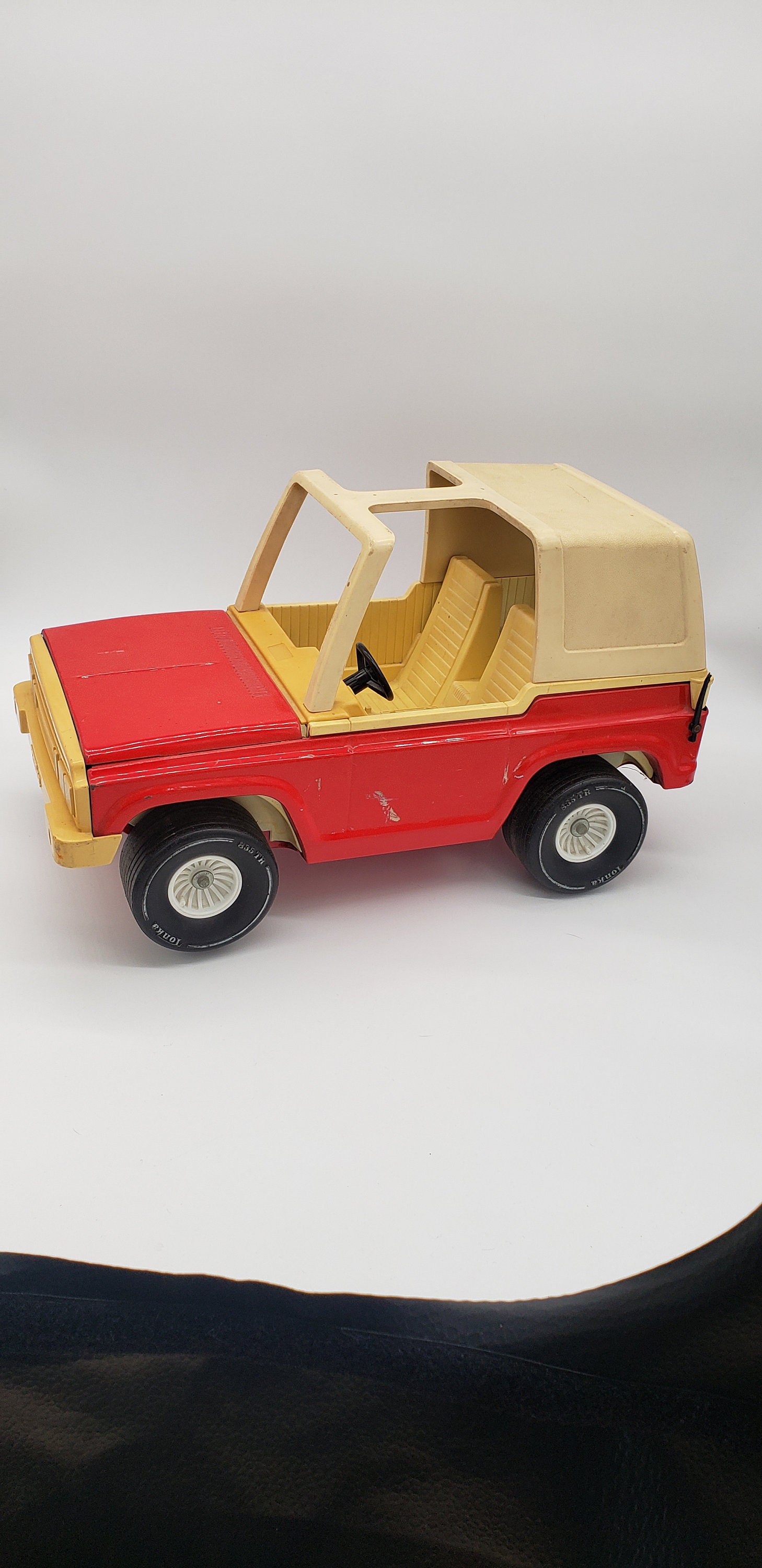 Vintage Tonka T-top Jeep Bronco Truck Car Red W/ 835 Tires - Etsy
