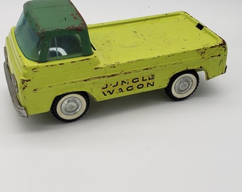 1960's Vintage Nylint Econoline Jungle Wagon Pressed Steel Toy