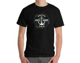 Proud Coast Guard Dad Short Sleeve T-Shirt