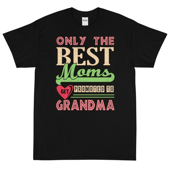 Maglietta Donna 'Le Migliori Mamme Vengono Promosse A Nonne' – Nero Slim Fit – Shirtgeil