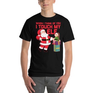 Wenn ich an dich denke, berühre ich mein Elfen-Weihnachtshemd