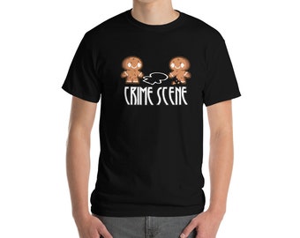 Gingerbread Man Crime Scene Funny Christmas Shirt