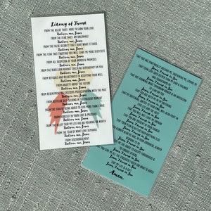 Litany of Trust - carte de prière format portefeuille - IDIVIDUAL