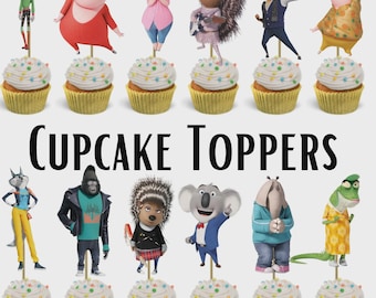 Sing Cupcake Toppers Birthday Party Decor