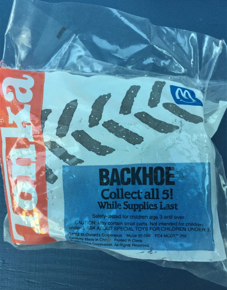 McDonald/'s Happy Meal Toy Tonka Backhoe