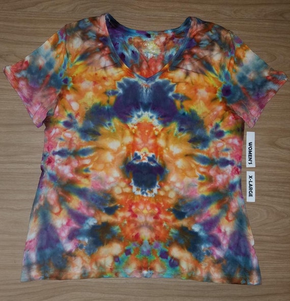 peach tie dye shirt