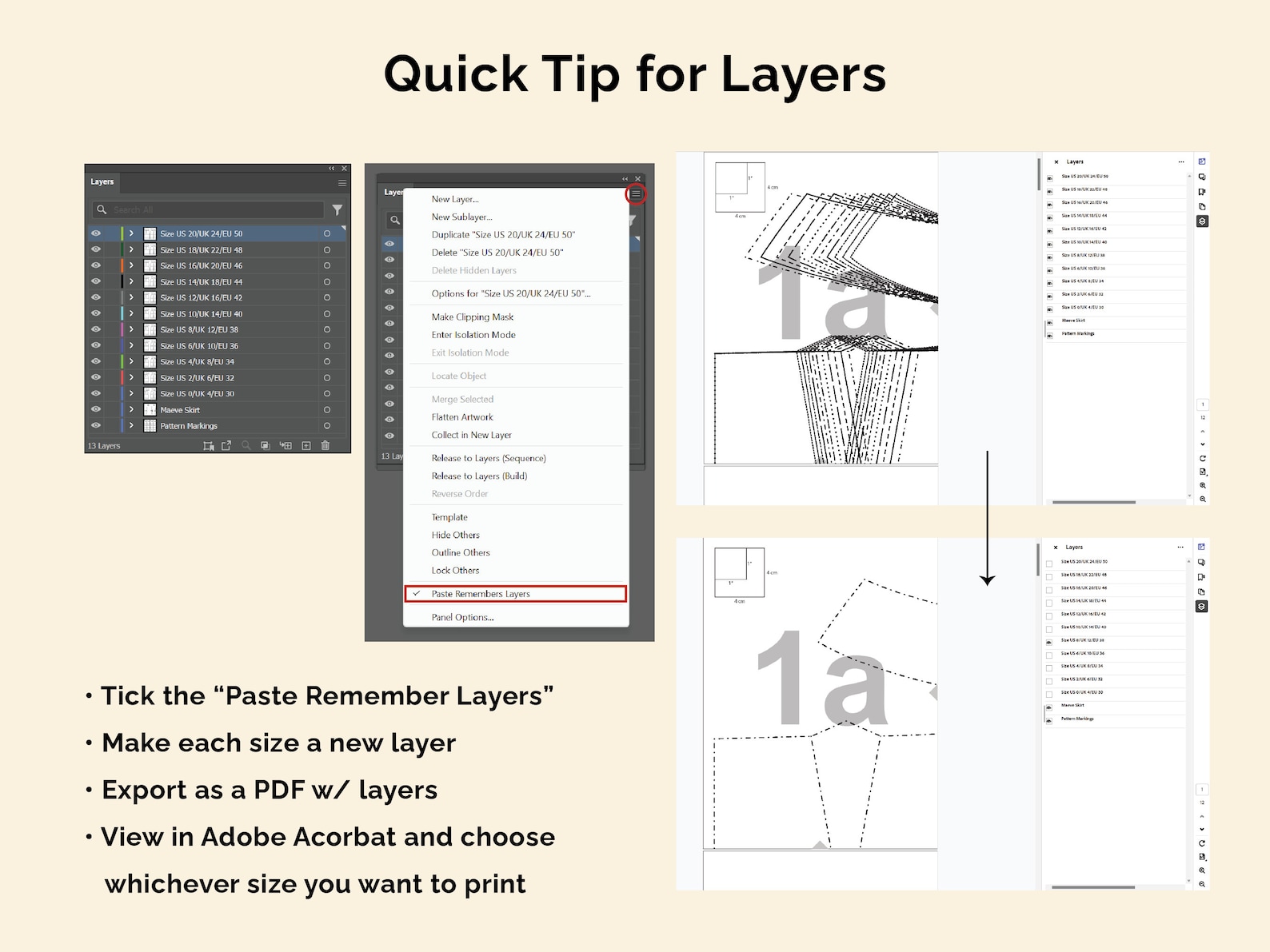 Sewing Pattern PDF Tiling Templates | Letter, A4, A0 & Projector ...