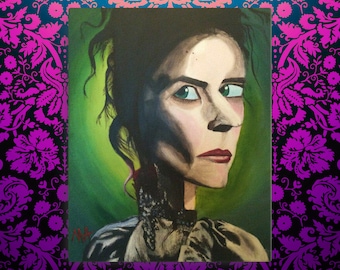 Miss Ives Canvas Print: Penny Dreadful Fan Art, Gothic Portrait