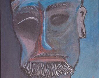 Abstract Self-Portrait Poster Print: Gothic Home Decor (16 x 20)
