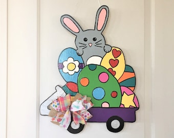 Easter Bunny Door Hanger, Easter Egg Door Hanger, Easter Door Hanger, Spring Door Hanger, Easter Decor, Easter Bunny Decor, Easter Egg Decor
