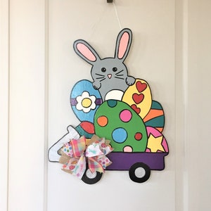 Easter Bunny Door Hanger, Easter Egg Door Hanger, Easter Door Hanger, Spring Door Hanger, Easter Decor, Easter Bunny Decor, Easter Egg Decor