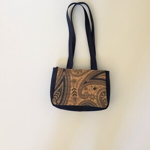 Bolso de corcho impreso Paisley, Bolso de corcho impreso, Bolso de hombro de corcho impreso, Bolso de corcho impreso Paisley, Tejido de corcho impreso, Corcho Paisley