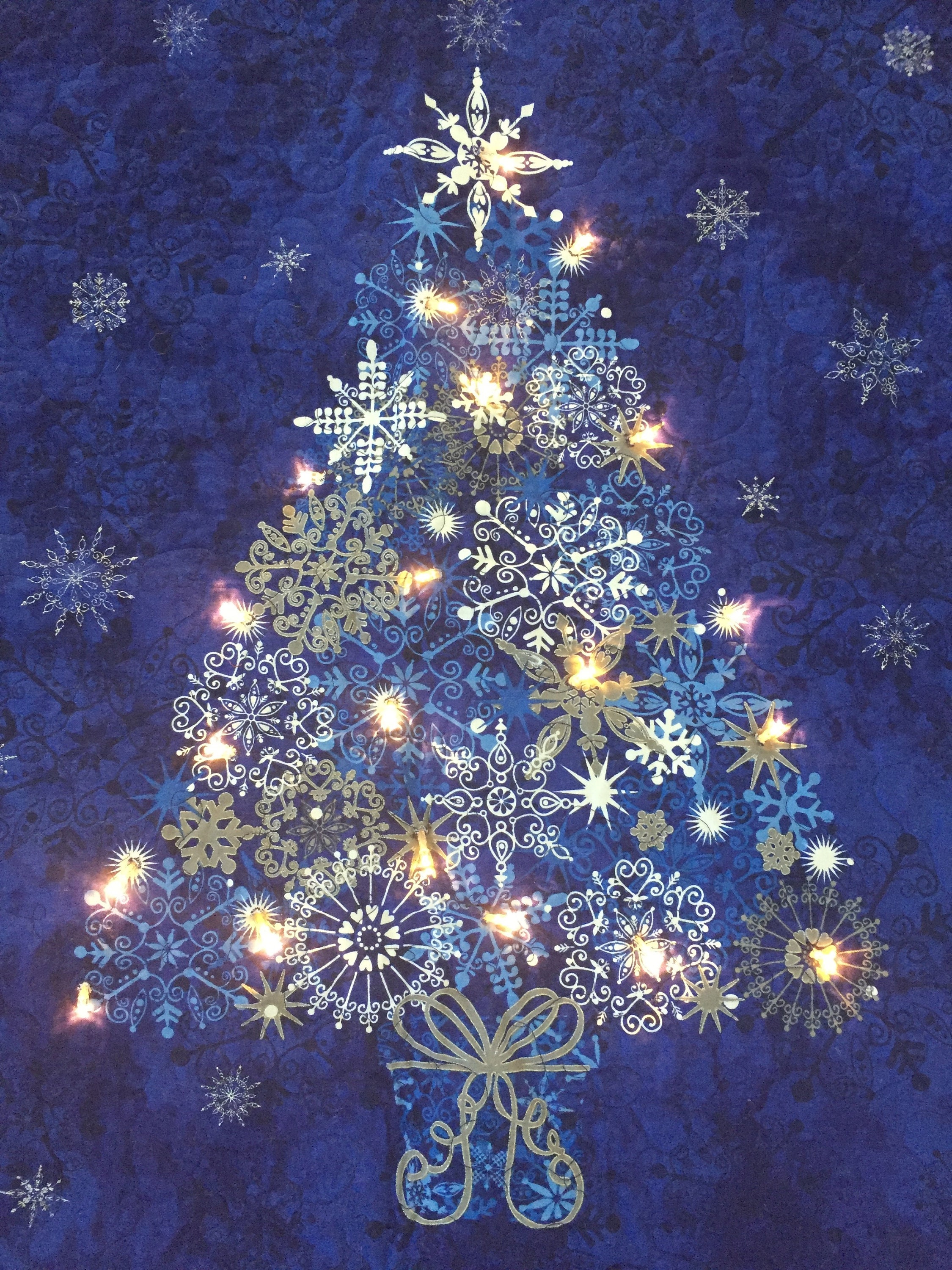 Lighted Christmas Tree Wall Hanging Lighted Christmas Wall Etsy