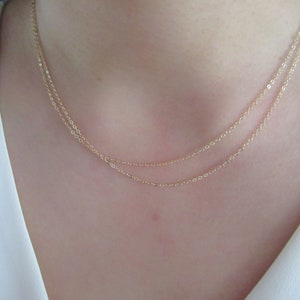 Gold filled chain necklace, chain necklace, dainty necklace, minimalist necklace, layering necklace, gold filled necklace
