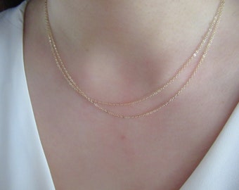 Gold filled chain necklace, chain necklace, dainty necklace, minimalist necklace, layering necklace, gold filled necklace