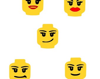 Lego Head Svg Etsy
