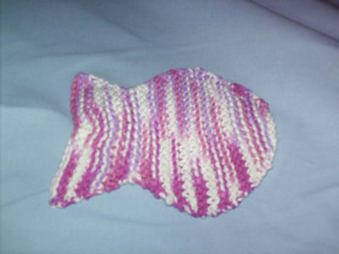 Cute Fried Fish Dishcloth Knitting pattern pdf only Etsy.de