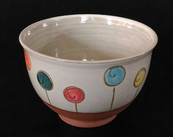 Müslischale, Frühstücksschale, Kaffeeschale, Töpferware, handgefertigt,