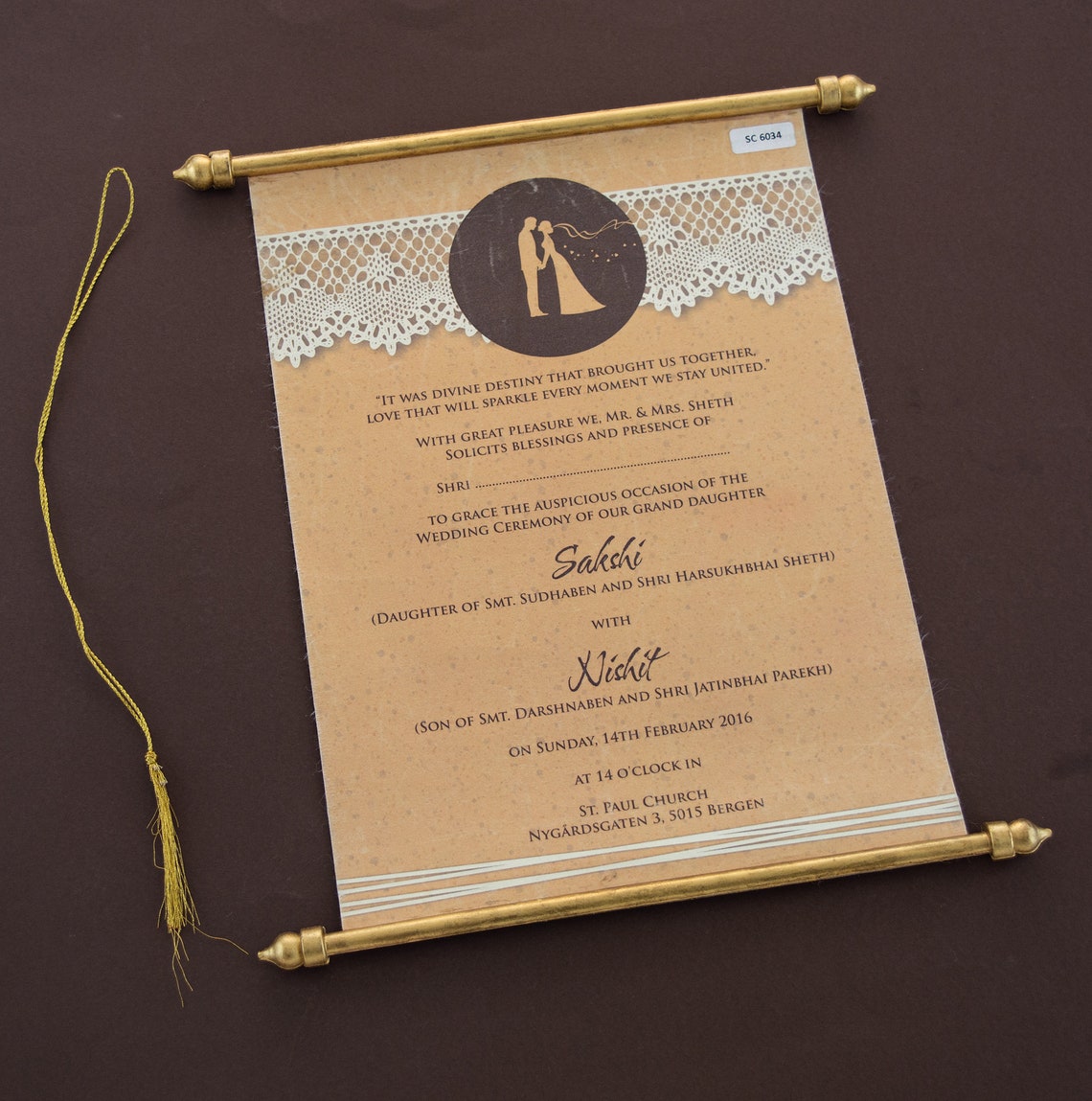 Elegant Royal Scroll Invitation - Etsy