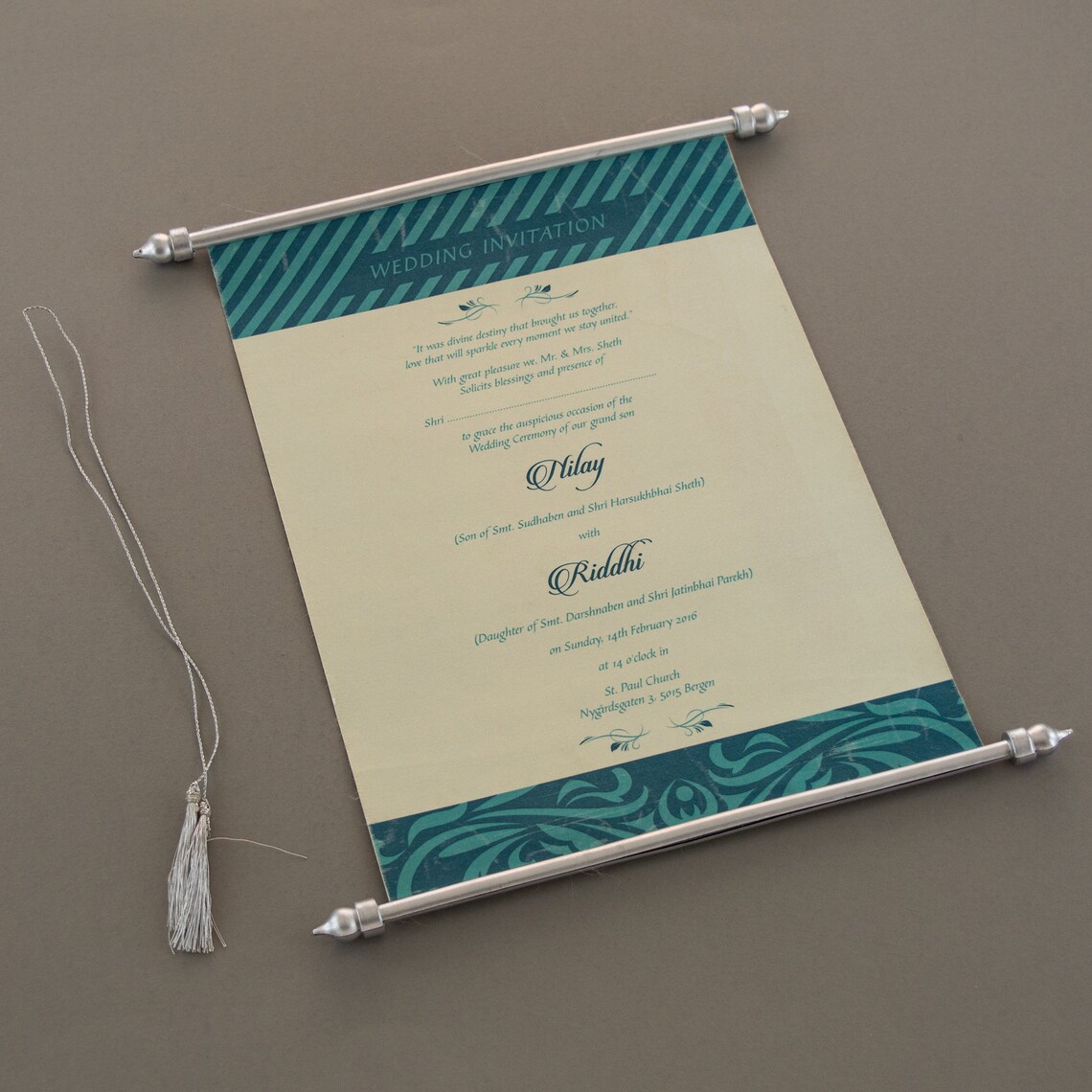 Beautiful Royal Scroll Invitation - Etsy