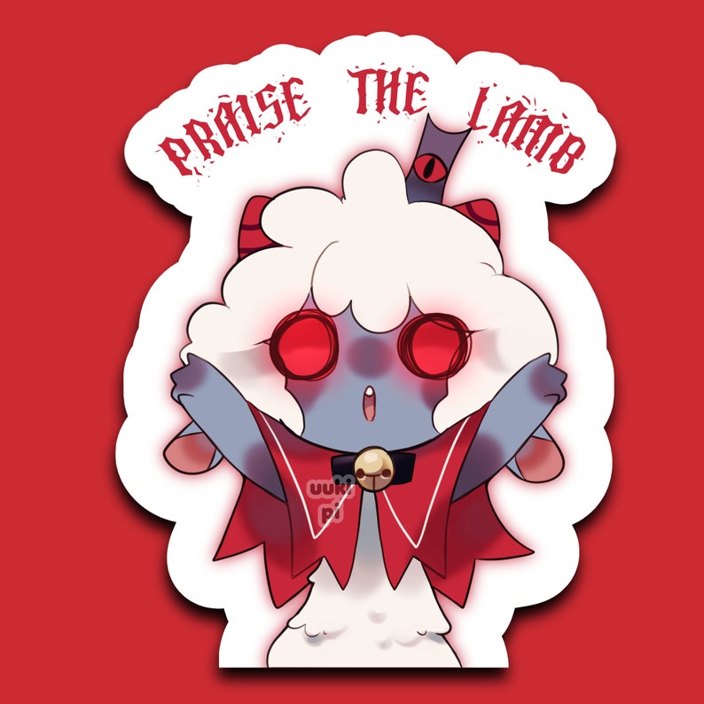 Cult of the Lamb PRAISE THE LAMB Sticker Video Game Gift Etsy Australia