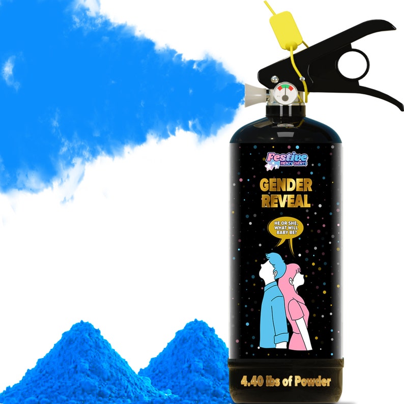 Gender Reveal Fire Extinguisher Gender Reveal Color Blaster Etsy UK