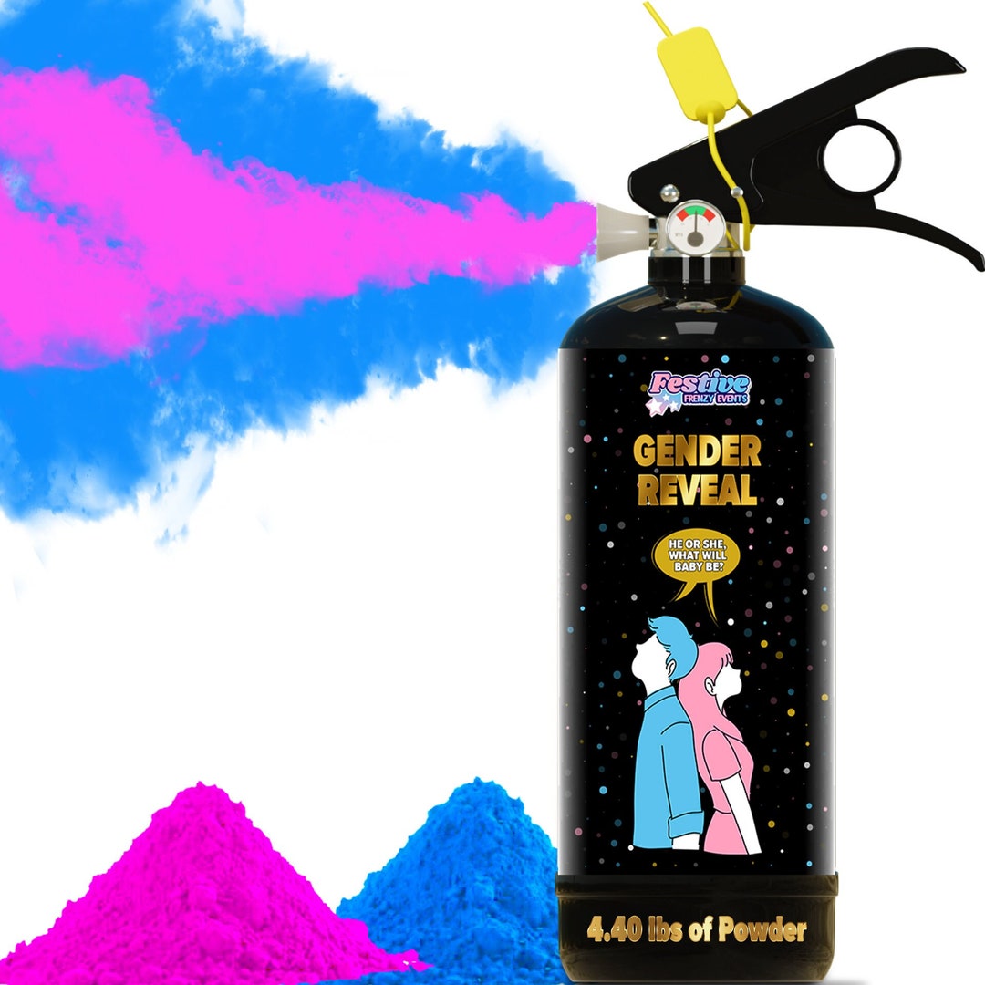 Gender Reveal Fire Extinguisher Gender Reveal Color Blaster Etsy UK