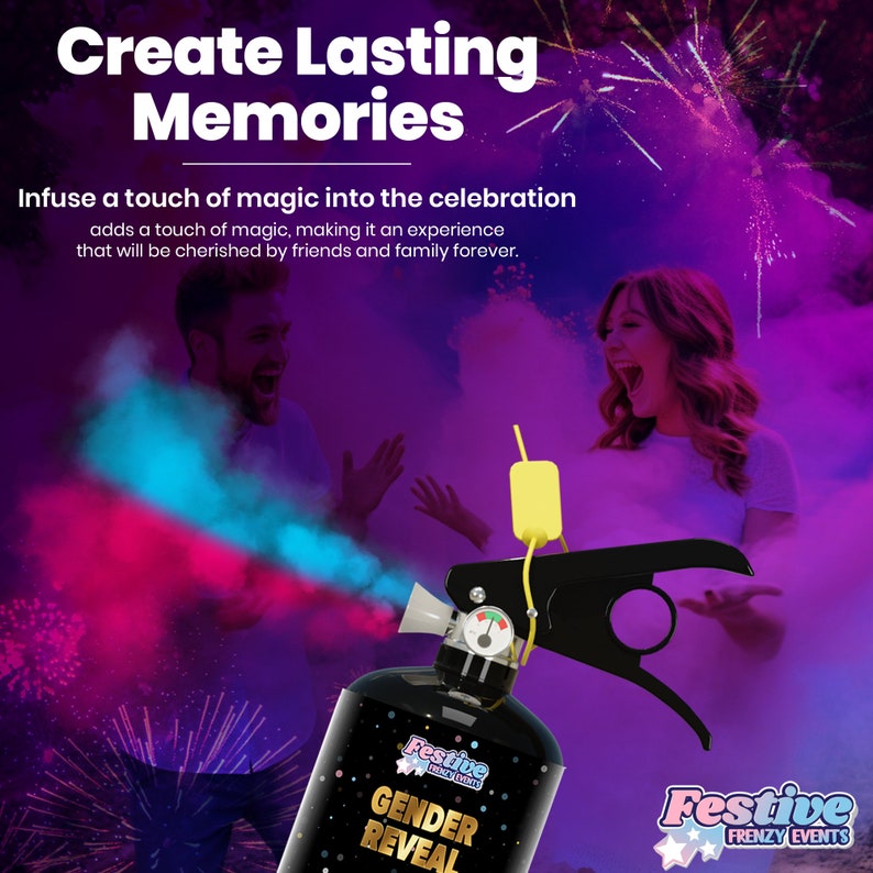 Gender Reveal Fire Extinguisher Gender Reveal Color Blaster Etsy