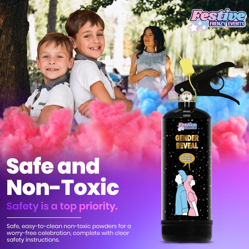 Gender Reveal Fire Extinguisher Gender Reveal Color Blaster Etsy