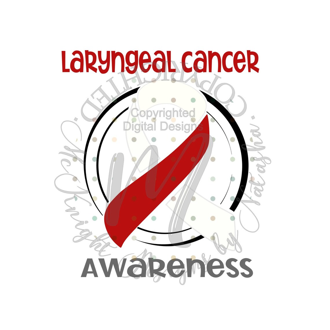 DIGITAL DOWNLOAD Image SVG file Laryngeal Cancer Awareness Etsy