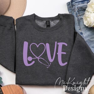 Love Stethoscope SVG | Digital Download for Medical Enthusiasts | Nurse & Doctor Craft File | svg png