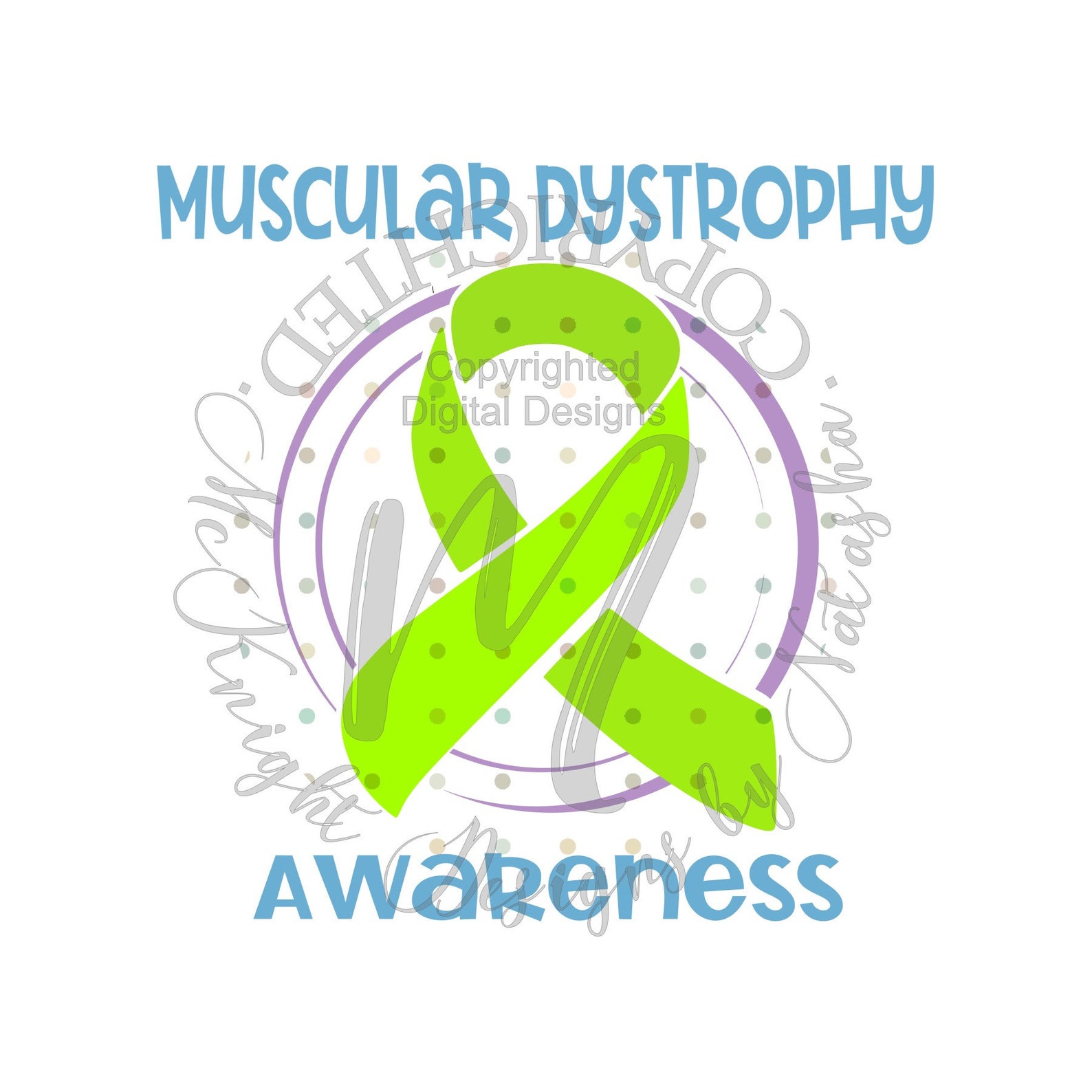 DIGITAL DOWNLOAD Image SVG File Muscular Dystrophy Awareness Etsy