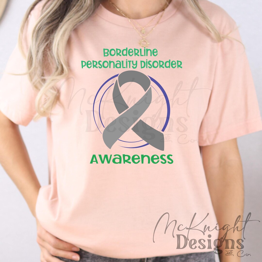 Borderline Personality Disorder Awareness Ribbon PNG BPD May Gray ...