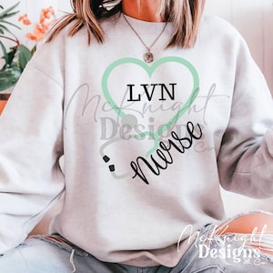 LVN nurse svg & png – licensed vocational nurse design for cricut, dtf, uvdtf, tumbler wraps, waterslide decals, gifts, shirts cut and print